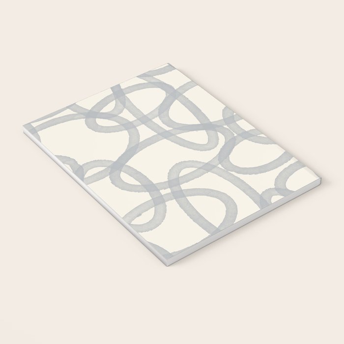 Watercolor Circles - Blue Cream Notebook Gallery Image 3
