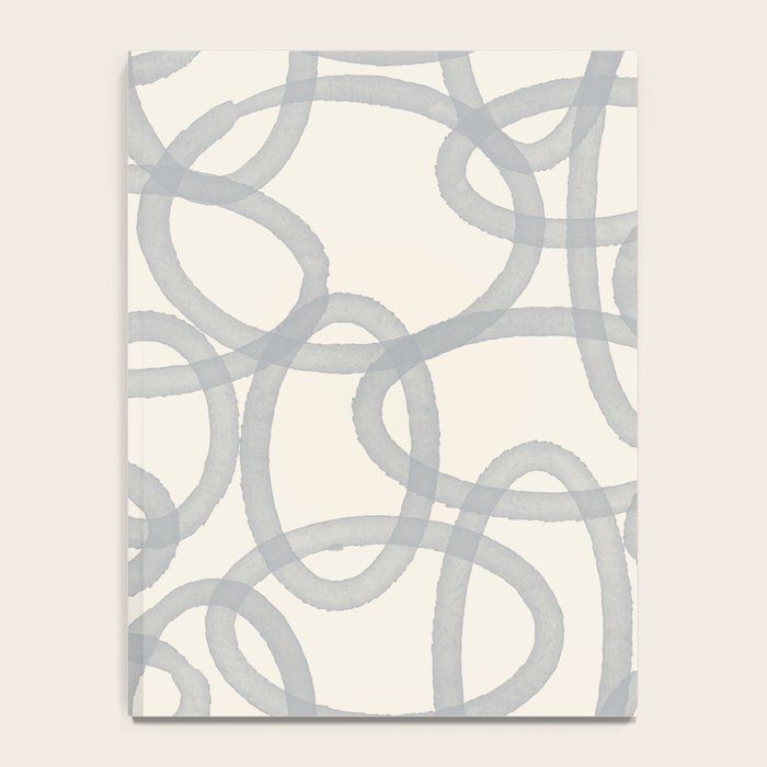 Watercolor Circles - Blue Cream Notebook Gallery Image 4