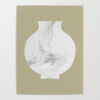 Marble Porcelain Vase - Beige Poster Gallery Image 4