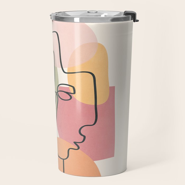 Abstract Profiles 04 Travel Mug Gallery Image 2