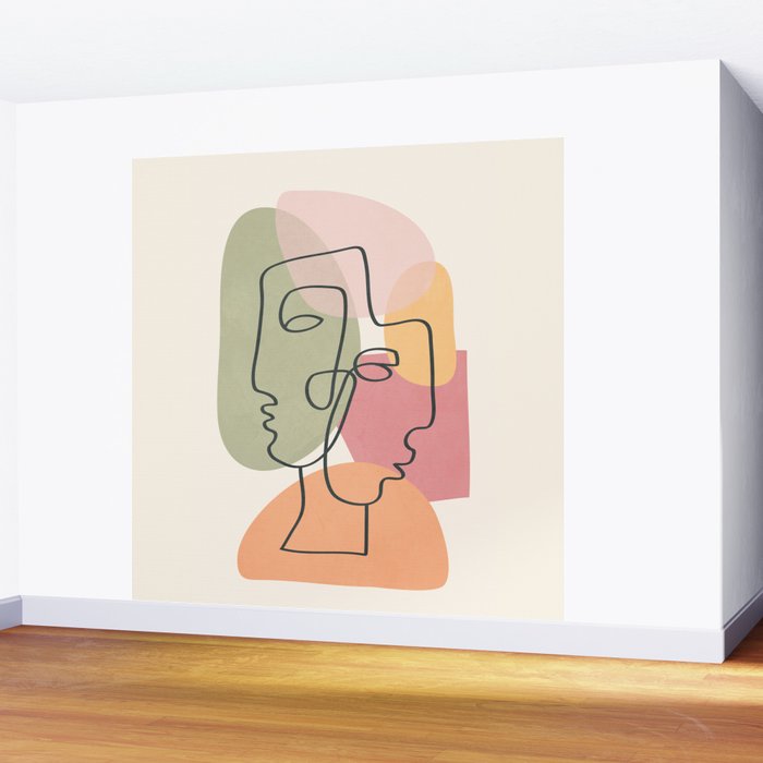 Abstract Profiles 04 Wall Mural Gallery Image 2