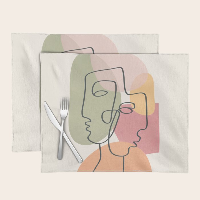 Abstract Profiles 04 Placemat Gallery Image 1