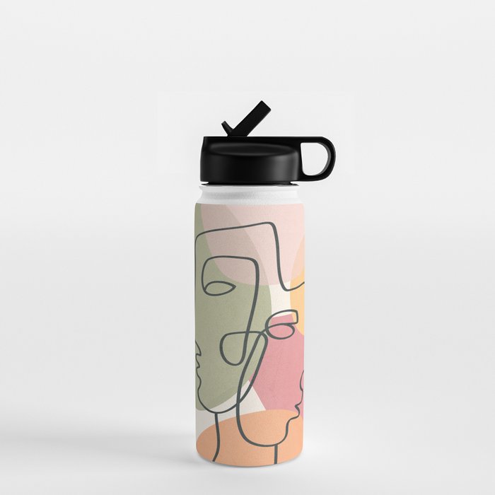 Abstract Profiles 04 Water Bottle Gallery Image 1