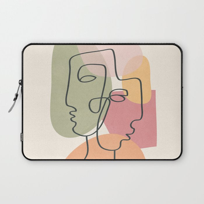 Abstract Profiles 04 Laptop Sleeve Gallery Image 1