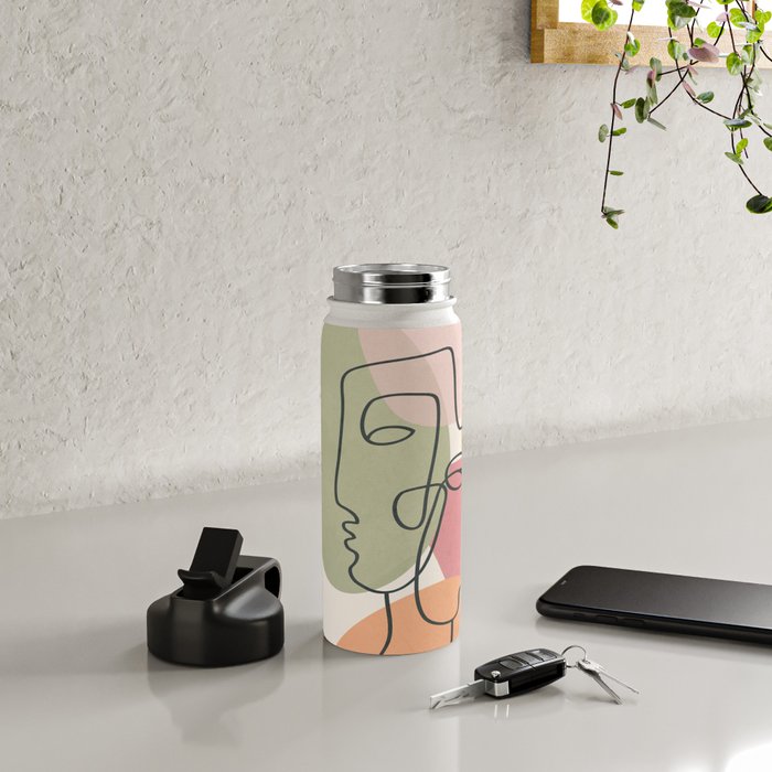 Abstract Profiles 04 Water Bottle Gallery Image 4