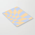 Wavy Check - Blue And Yellow - Checkerboard Pattern Print Notebook Gallery Image 2