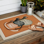 Stacked Abstract Cats Outdoor Rug Gallery Image 2