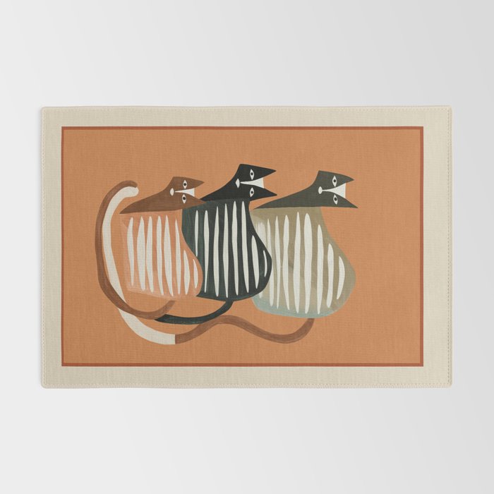 Stacked Abstract Cats Rug Gallery Image 2