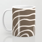 Topographic Map / Brown & Nude Coffee Mug Gallery Image 3
