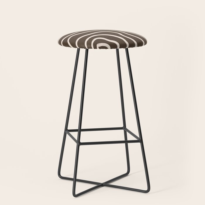 Topographic Map / Brown & Nude Stool Gallery Image 1
