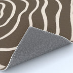 Topographic Map / Brown & Nude Rug Gallery Image 4