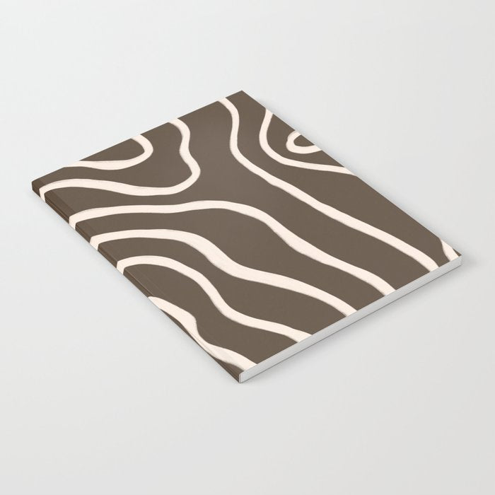 Topographic Map / Brown & Nude Notebook Gallery Image 2
