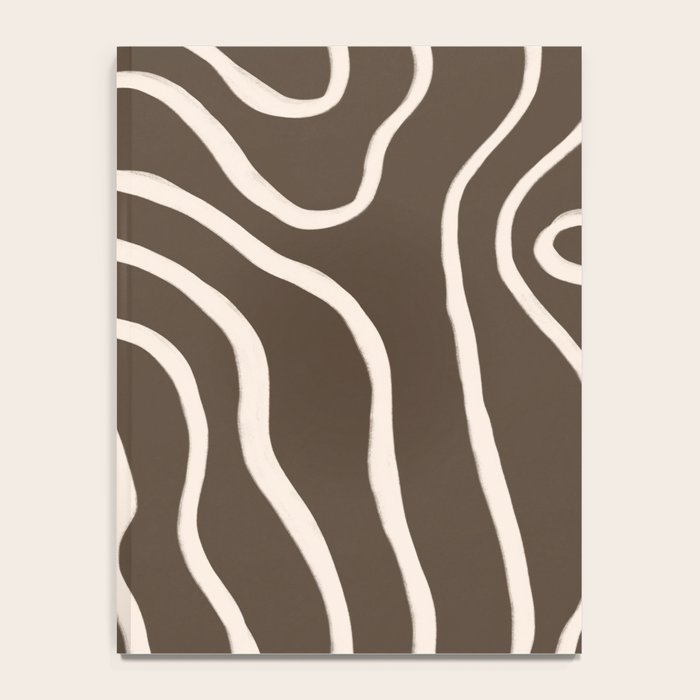 Topographic Map / Brown & Nude Notebook Gallery Image 4