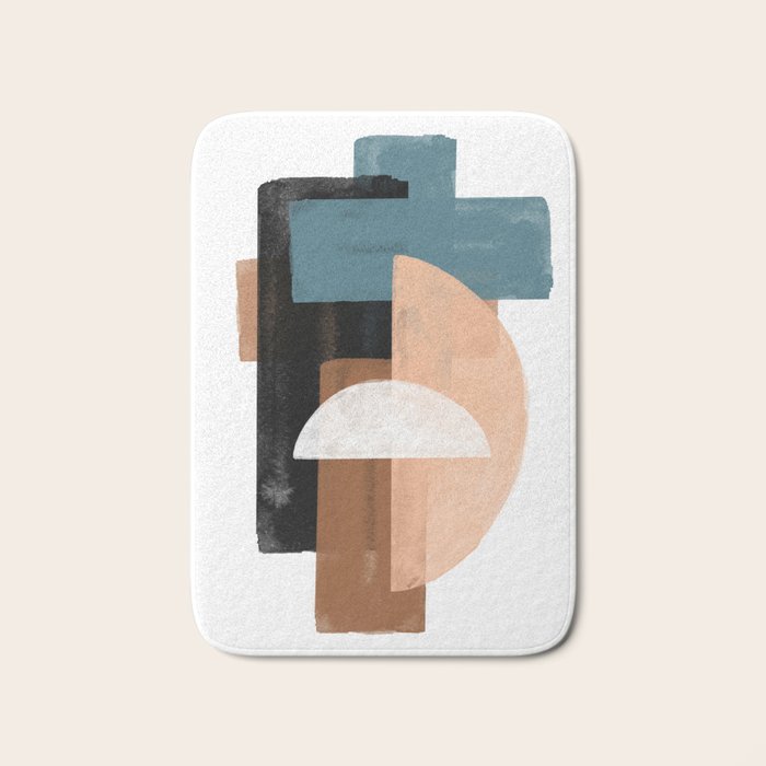 Geometric Composition Bath Mat Gallery Image 1