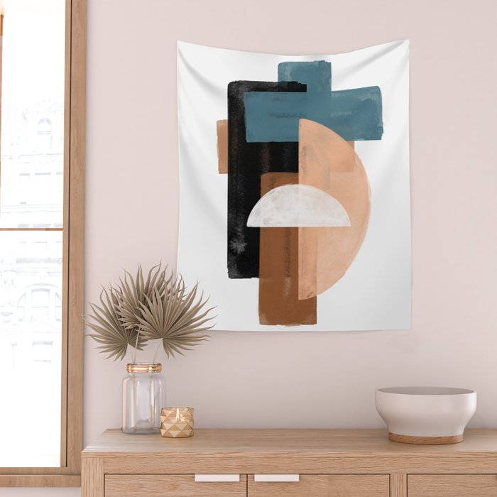 Geometric Composition Wall Tapestry Gallery Image 2