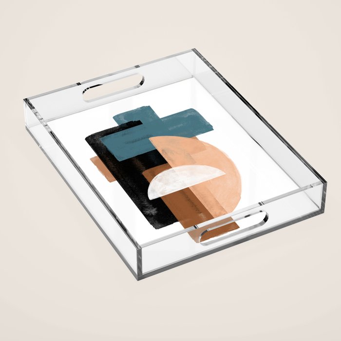 Geometric Composition Acrylic Tray Gallery Image 1