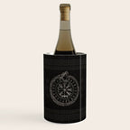 Vegvisir with Ouroboros and runes Wine Chiller Gallery Image 1