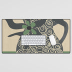 Modern Bloom 4 Desk Mat Gallery Image 1