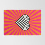 Pop art heart Rug Gallery Image 2