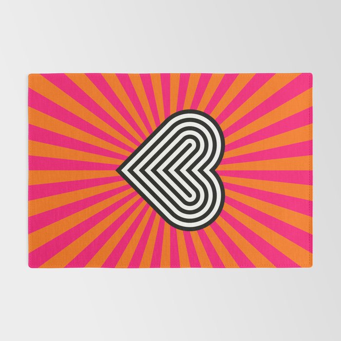 Pop art heart Rug Gallery Image 2
