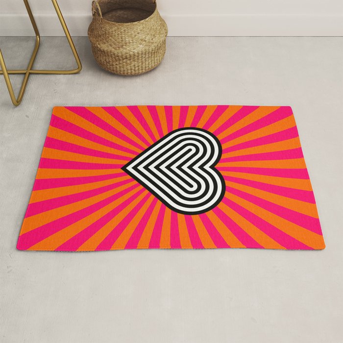 Pop art heart Rug Gallery Image 1