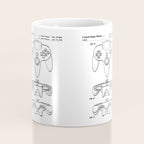 Video Game Controller Patent - Retro Gaming Game Room Art - Black Chalkboard Coffee Mug Gallery Image 4