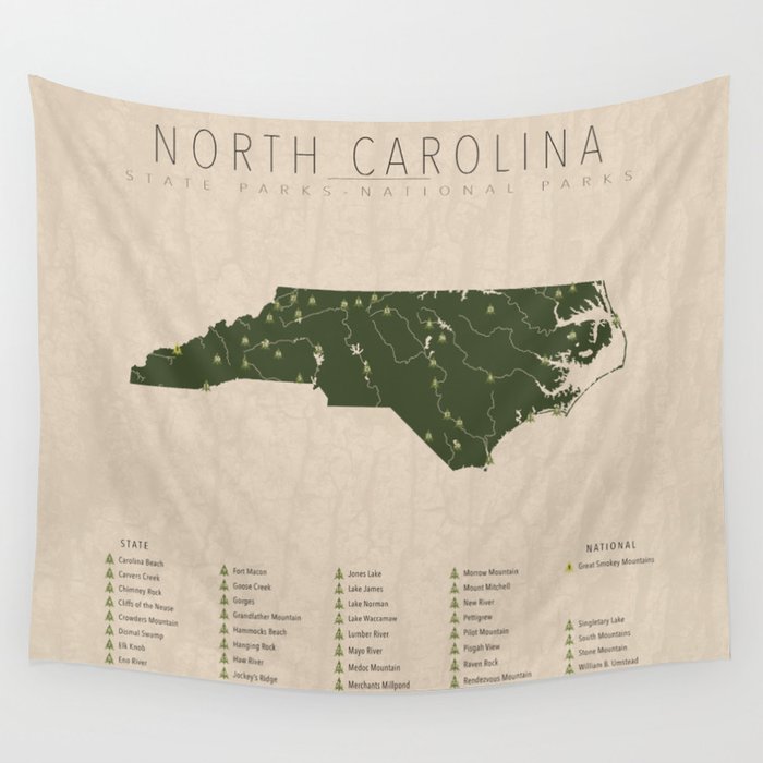 North Carolina Parks Wall Tapestry Gallery Image 4