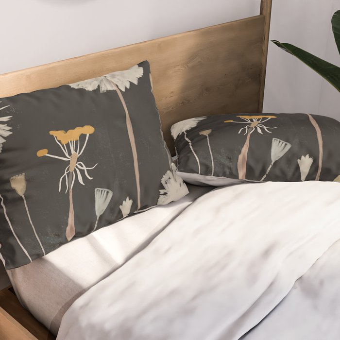 Wildflowers and Dandelions Pillow Sham Gallery Image 2