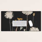 Wildflowers and Dandelions Desk Mat Gallery Image 1