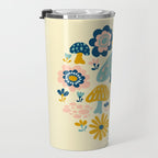 Magical Woodland Floral With Mushrooms Travel Mug Gallery Image 3