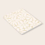 Retro Floral Neutral - Off-White and Beige Notebook Gallery Image 2