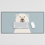 Whimsy Polar Bear Desk Mat Gallery Image 1
