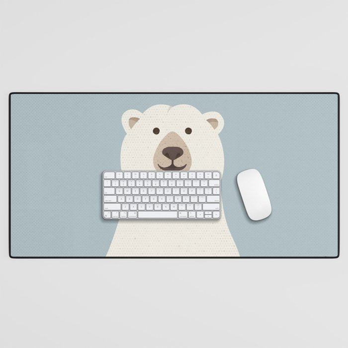 Whimsy Polar Bear Desk Mat Gallery Image 1