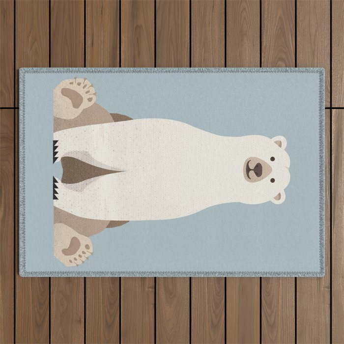 Whimsy Polar Bear Outdoor Rug Gallery Image 1