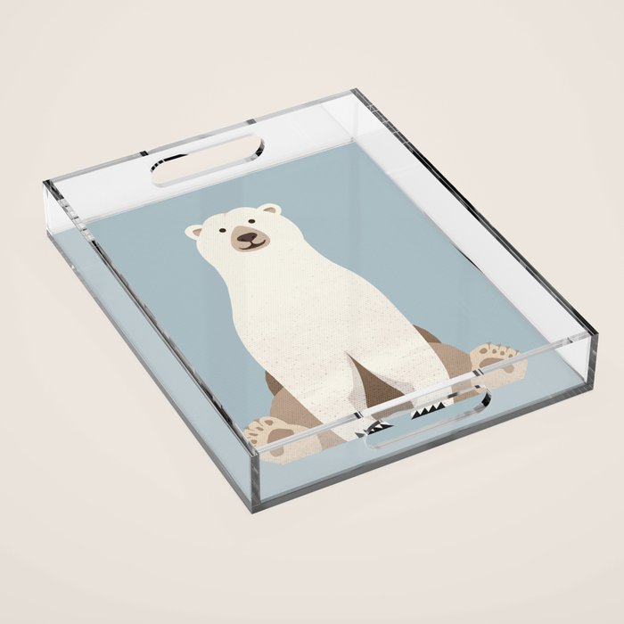 Whimsy Polar Bear Acrylic Tray Gallery Image 1