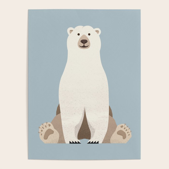 Whimsy Polar Bear Poster Gallery Image 1