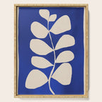 Abstract Minimal -Plant 3-2  Cobalt Blue Serving Tray Gallery Image 1