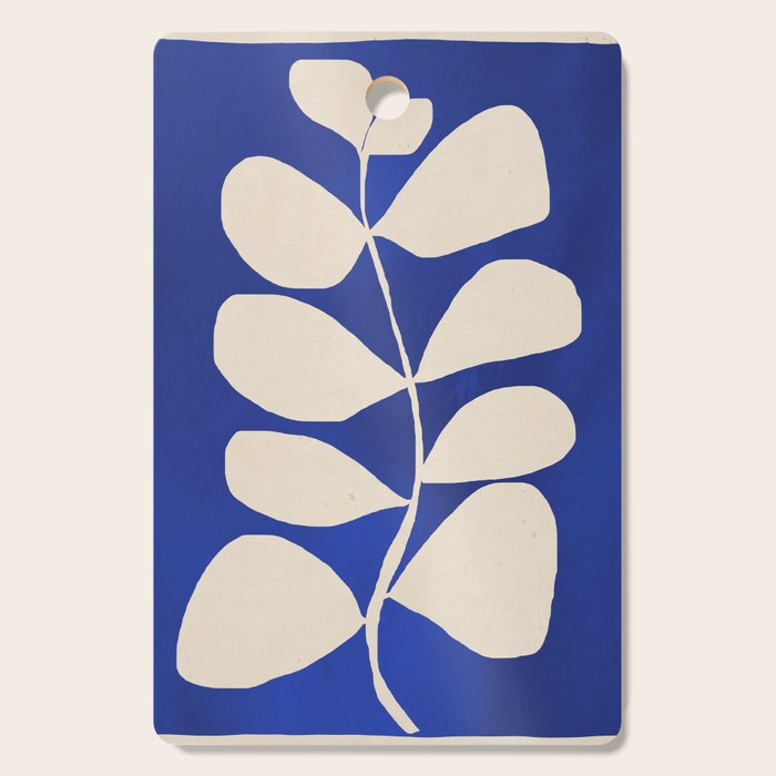 Abstract Minimal -Plant 3-2  Cobalt Blue Cutting Board Gallery Image 1