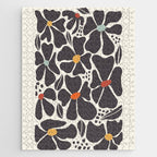 Abstract Black Florals Jigsaw Puzzle Gallery Image 1