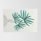Fan Palm Bouquet Still Life Rug Gallery Image 2