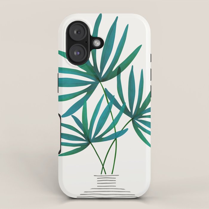 Fan Palm Bouquet Still Life iPhone Case Gallery Image 1
