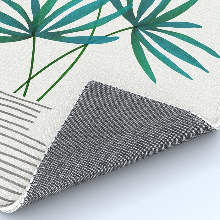 Fan Palm Bouquet Still Life Rug Gallery Image 4