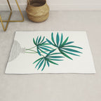Fan Palm Bouquet Still Life Rug Gallery Image 1