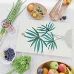 Fan Palm Bouquet Still Life Cutting Board Gallery Image 2