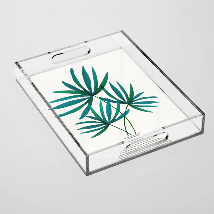 Fan Palm Bouquet Still Life Acrylic Tray Gallery Image 1