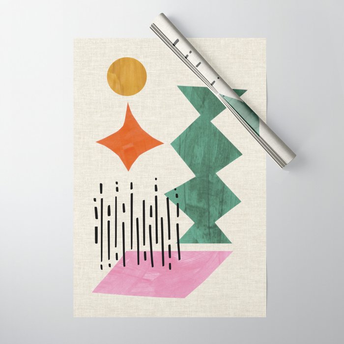 Midcentury Float Wrapping Paper Gallery Image 1