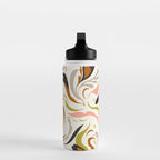 abstract decorative floral bright pattern Water Bottle Gallery Image 3
