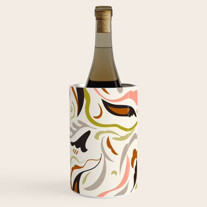 abstract decorative floral bright pattern Wine Chiller Gallery Image 3
