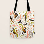 abstract decorative floral bright pattern Tote Bag Gallery Image 1