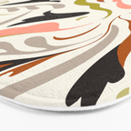 abstract decorative floral bright pattern Bath Mat Gallery Image 3